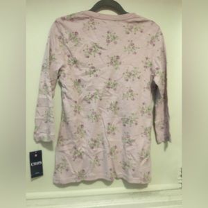 Pink Floral Top Sz L